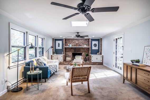Pittsburgh Living Room Remodel with Fireplace